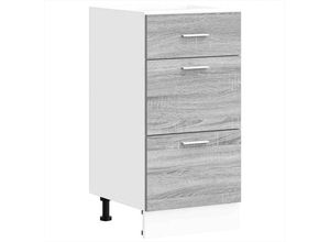 8721158425621 - Unterschrank Grau Sonoma 40x46x815 cm Holzwerkstoff vidaXL