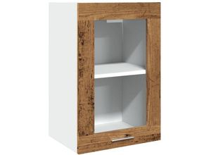 8721158436238 - Vidaxl - Hängeschrank Glas Altholz-Optik 40x31x60 cm Holzwerkstoff