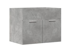 8721158436993 - Vidaxl - Waschbeckenunterschrank Betongrau 60x385x46 cm Holzwerkstoff 958562