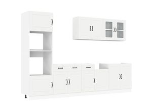 8721158503398 - 7-tlg Küchenschrank-Set Kalmar Weiß Holzwerkstoff vidaXL