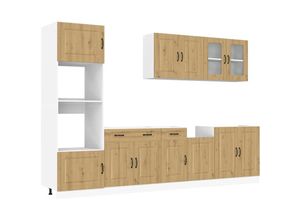 8721158503480 - Vidaxl - 7-tlg Küchenschrank-Set Kalmar Artisan-Eiche Holzwerkstoff