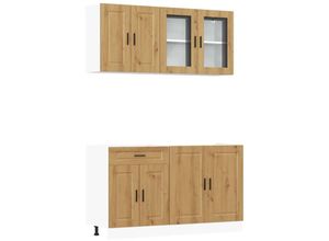 8721158504883 - Vidaxl - 4-tlg Küchenschrank-Set Kalmar Artisan-Eiche Holzwerkstoff