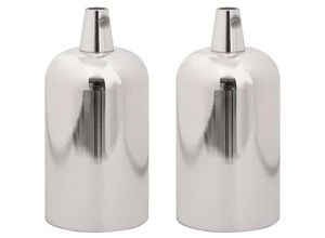 8721158682864 - Vidaxl - Lampenfassungen 2 Stk Satin-Nickel E27 8721158682864 - Vidaxl - Lampenfassungen 2 Stk Satin-Nickel E27