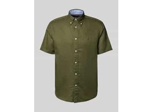 8721186287253 - Regular Fit Freizeithemd aus Baumwoll-Leinen-Mix