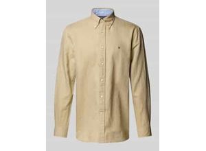 8721186287949 - Regular Fit Freizeithemd aus Baumwoll-Leinen-Mix