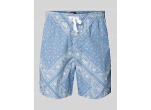 8721186412754 - Loose Fit Jeansshorts aus reiner Baumwolle