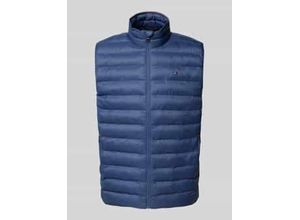 8721186885640 - Regular Fit Steppweste mit Logo-Stitching