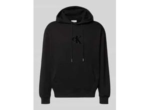 8721187354817 - Regular Fit Hoodie mit Logo-Patch Modell Fleece