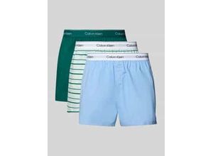 8721187744298 - Regular Fit Boxer mit Logo-Stitching im 3er-Pack