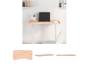 8721194055059 - The Living Store - Schreibtischplatte 80x(36-40)x25 cm Massivholz Buche - Schreibtischteile & -zubehör - Braun 8721194055059 - The Living Store - Schreibtischplatte 80x(36-40)x25 cm Massivholz Buche - Schreibtischteile & -zubehör - Braun