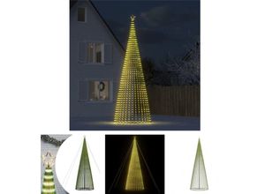 8721194177669 - Weihnachtsbaum Kegelform 1544 LEDs Warmweiß 500 cm - Weihnachtsbeleuchtung - The Living Store