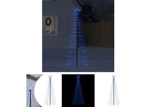 8721194332754 - LED-Weihnachtsbaum mit Erdspießen 220 LEDs Blau 180 cm - Weihnachtsbeleuchtung - The Living Store