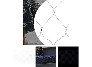 8721194483111 - The Living Store Weihnachts-Lichternetz Blau 4x4 m 544 LEDs Indoor Outdoor - Lichtschläuche & Lichterketten - Blau