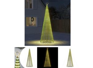 8721194487133 - Weihnachtsbaum Kegelform 688 LEDs Warmweiß 300 cm - Weihnachtsbeleuchtung - The Living Store