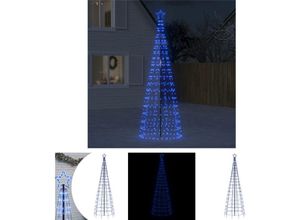 8721194488147 - LED-Weihnachtsbaum mit Erdspießen 570 LEDs Blau 300 cm - Weihnachtsbeleuchtung - The Living Store