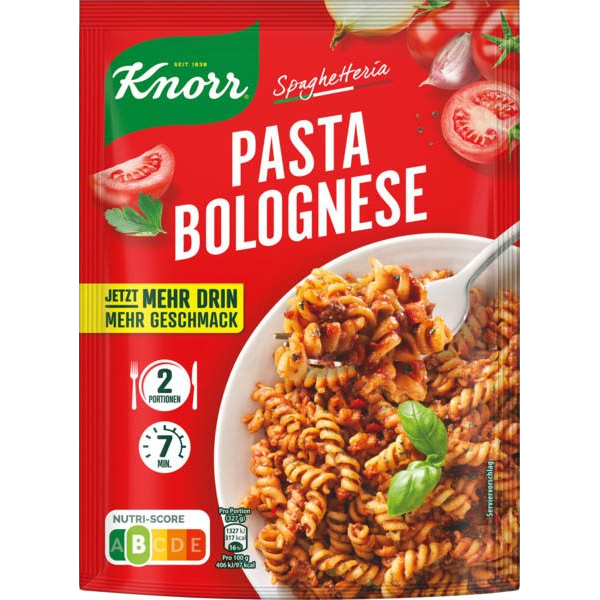 8721201919732 - Spaghetteria PASTA BOLOGNESE Fertiggericht 1x 2 Portionen 8721201919732 178 Gramm 8721201919732 - Spaghetteria PASTA BOLOGNESE Fertiggericht 1x 2 Portionen 8721201919732 178 Gramm