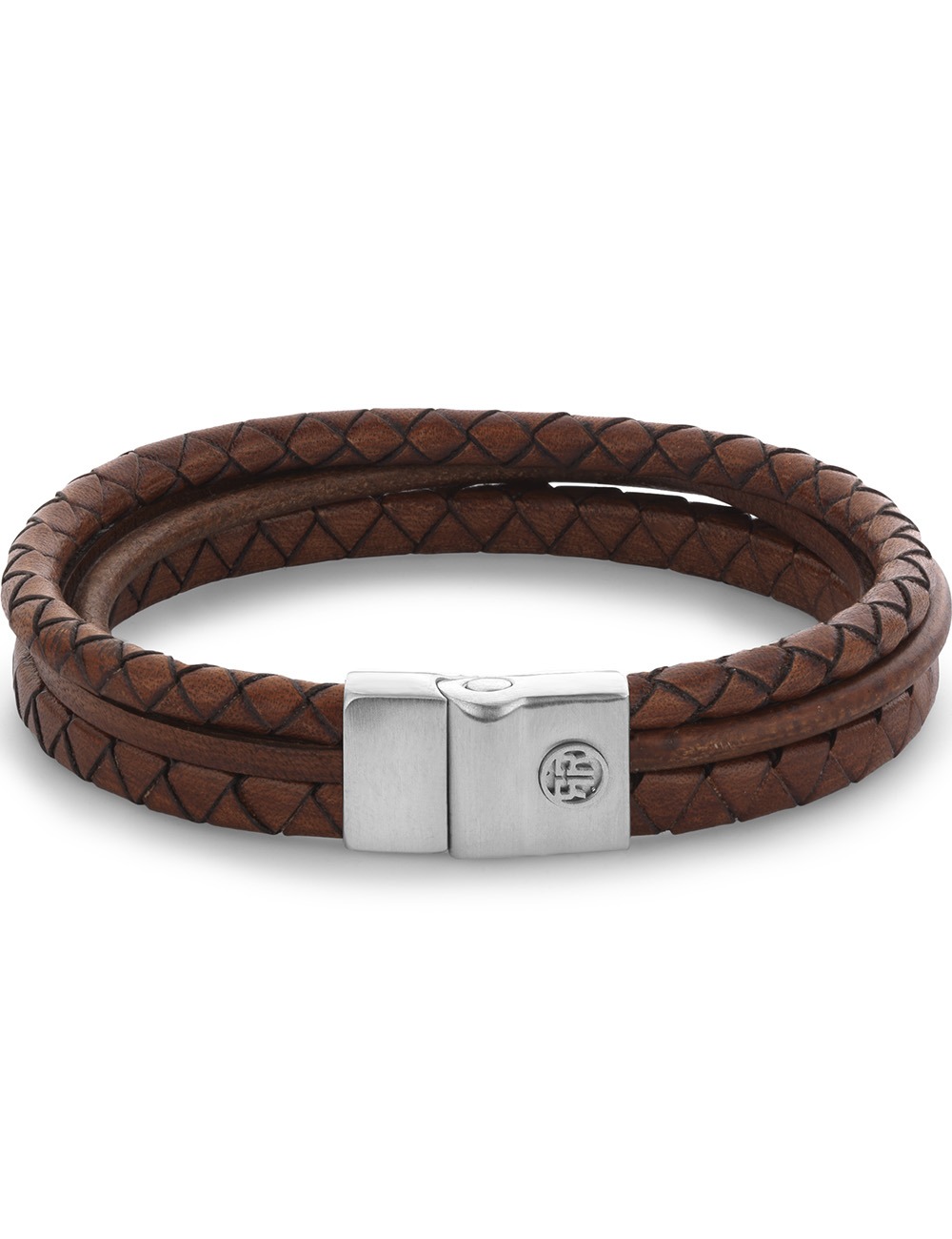 8721202161666 - RR-M0056-S-L Armband Full Metal Premium Combo 12mm Cognac