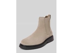 8721224154684 - Chelsea-Boots aus Leder-Textil-Mix mit elastischen Einsätzen