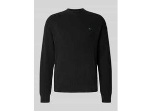8721224386023 - Oversized Strickpullover mit gerippten Abschlüssen
