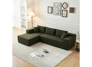 8741252828210 - OKWISH Ecksofa L-Form Ecksofa Home affaire Ecksofa mit 5 losen Rückenkissen