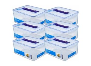 8803733883009 - Locknlock - 6x Vorratsdose Dose mit Deckel - Transparent