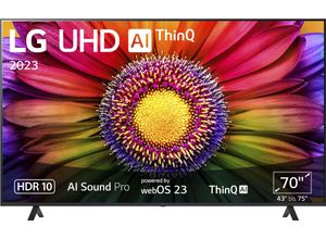 8806087075120 - F (A bis G) LCD-LED Fernseher 70UR80006LJ UHDα5 Gen6 4K AI-ProzessorHDR10AI Sound ProFilmmaker Mode schwarz LED Fernseher Bestseller