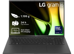 8806087096026 - Business-Notebook Gram 16 Ultralight Laptop IPS-Display 16 GB RAM Windows 11 Home Notebooks 16Z90S-GAA75G 2024 Gr 16 GB RAM 512 GB SSD Core Ultra 7 Windows 11 Home schwarz