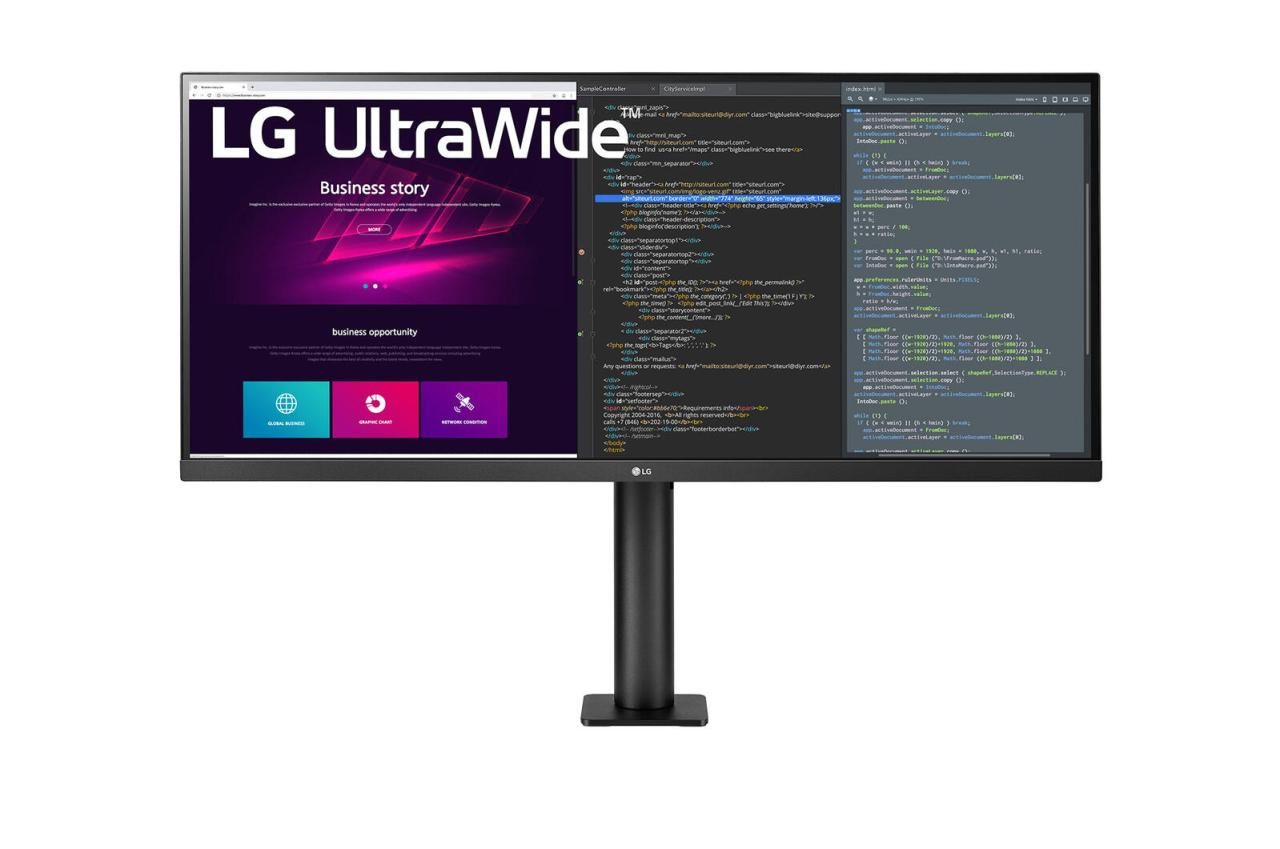 8806091090997 - 34WN780-B Computerbildschirm 864 cm (34 ) 3440 x 1440 Pixel UltraWide Quad HD LED Schwarz [Energieklasse G] (34WN780-BAEU)