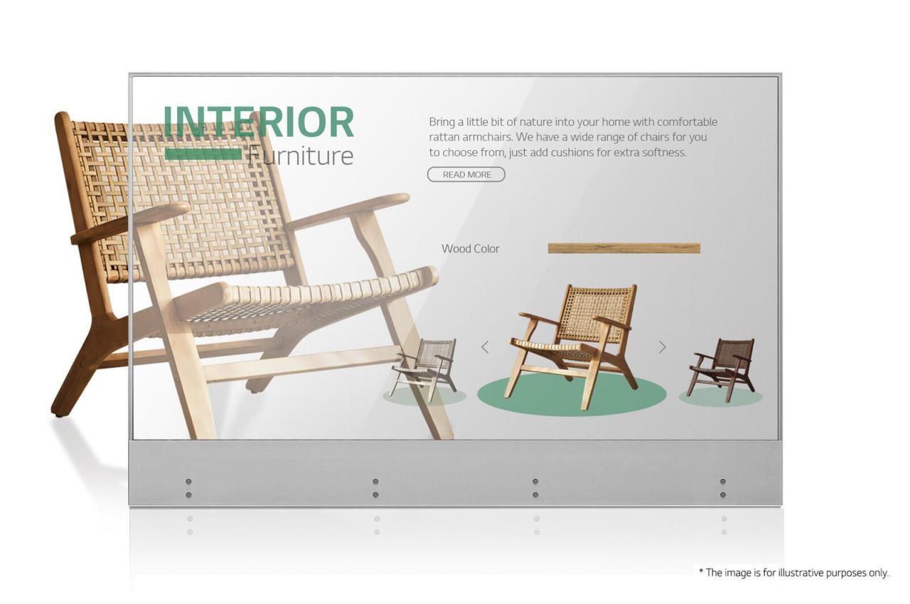 8806091413185 - LG 55EW5G-V Digital Signage transparentes OLED Display 139cm 55 Zoll