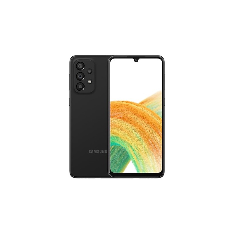 8806094268164 - Galaxy A33 5G - Enterprise Edition - 5G Smartphone - Dual-SIM - RAM 6 GB   128 GB - microSD slot - OLED-Display - 64 - 2400 x 1080 Pixel (90 Hz) - 4x x Rückkamera 48 MP 8 MP 5 MP 2 MP - front camera 13 MP - Awesome Black