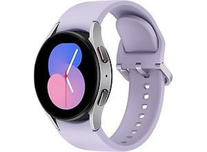 8806094499216 - Galaxy Watch5 40 mm Aluminiumgehäuse silver am Sportarmband M L purple [Wi-Fi]