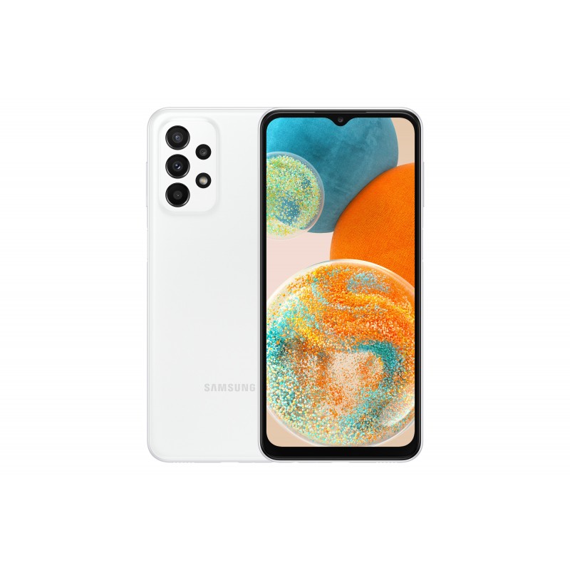 8806094534009 - Galaxy A23 5G - 5G Smartphone - Dual-SIM - RAM 4GB   Interner Speicher 128GB - microSD slot - LCD-Anzeige - 66 - 2408 x 1080 Pixel (120 Hz) - 4x x Rückkamera 50 MP 5 MP 2 MP 2 MP - front camera 8 MP - weiß (SM-A236BZWVEUE)