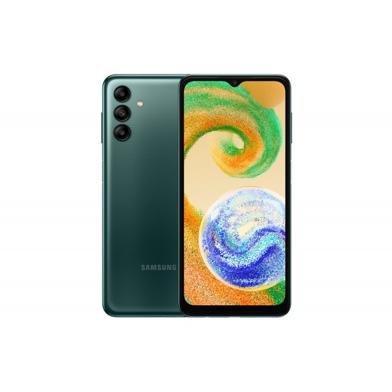 8806094581911 - Galaxy A04s - 4G Smartphone - Dual-SIM - RAM 3GB   Interner Speicher 32GB - microSD slot - LCD-Anzeige - 65 - 1600 x 720 Pixel (90 Hz) - Triple-Kamera 50 MP 2 MP 2 MP - front camera 5 MP - grün (SM-A047FZGUEUE)