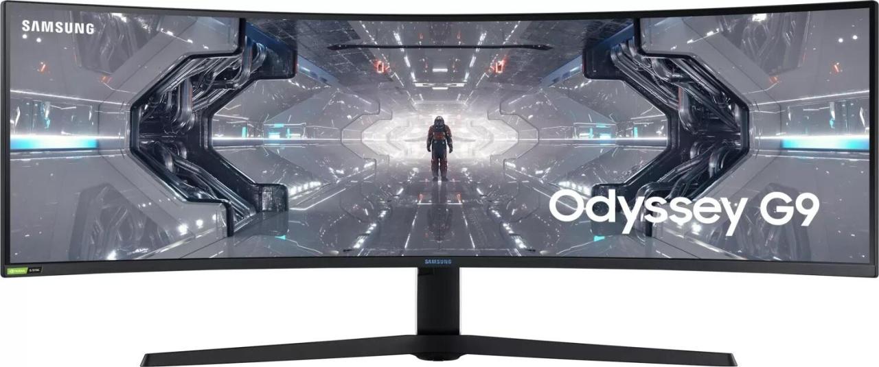 8806094796339 - 49 Bildschirm 49 Bildschirm Odyssey G9 - 5120x1440 (DQHD) - 240Hz - QLED (With Quantum Dot) - USB HUB - Curved - White - 1 ms NVIDIA G-Sync Compatible