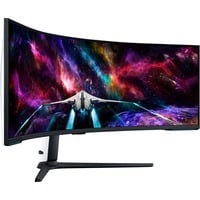 8806094972313 - G (A bis G) SAMSUNG Curved-Gaming-LED-Monitor Odyssey Neo G9 S57CG954NU Monitore 1ms (GG) schwarz-weiß (weiß schwarz) Monitore