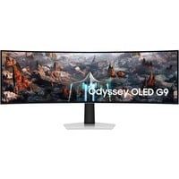 8806095053653 - G (A bis G) SAMSUNG Curved-Gaming-OLED-Monitor Odyssey OLED G9 S49CG934SU Monitore 003ms (GG) silberfarben (silber) Monitore