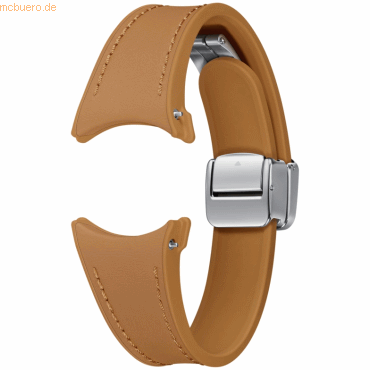 8806095073569 - D-Buckle Hybrid Eco-Leather Band (20 mm Slim S M) ET-SHR93 für die Galaxy Watch-Serie Camel