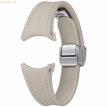 8806095073583 - D-Buckle Hybrid Eco-Leather Band (20 mm Slim S M) ET-SHR93 für die Galaxy Watch-Serie Etoupe