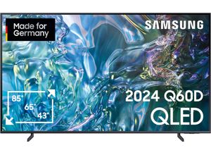 8806095398549 - F (A bis G) SAMSUNG QLED-Fernseher GQ43Q60DAU Fernseher grau (titangrau) LED Fernseher