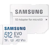 8806095420110 - EVO Plus microSD-Karte Retail 512 GB UHS-I v30 Video Speed Class A2 Application Performance Class inkl SD-Adapter