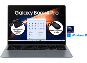 8806095494265 - SAMSUNG Notebook NP960X Galaxy Book4 Pro 16 Notebooks Intel Core Ultra 7 Prozessor 16 GB + 512 GB Gr 16 GB RAM 512 GB SSD Core Ultra 7 Microsoft Windows 11 Home grau