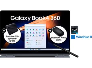 8806095497150 - SAMSUNG Convertible Notebook NP750Q Galaxy Book4 360 15 Notebooks Intel Core 5 120U Prozessor 16 GB + 512 GB Gr 16 GB RAM 512 GB SSD Core 5 grau 15 Notebook