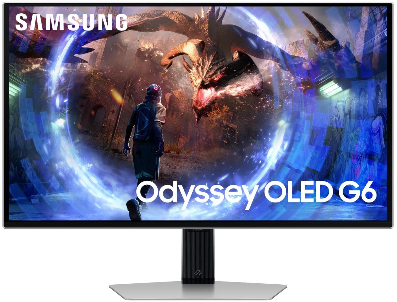 8806095503158 - G (A bis G) SAMSUNG Gaming-Monitor S27DG600SU Monitore silberfarben (silber)