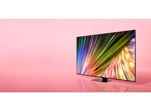 8806095538310 - G (A bis G) SAMSUNG QLED-Fernseher Fernseher Neural Quantum 4K AI Gen2 Prozessor bis zu 120Hz silberfarben (carbon silver)