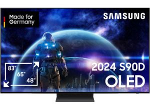 8806095560755 - G (A bis G) SAMSUNG OLED-Fernseher Fernseher Neural Quantum 4K AI Gen2 Prozessor bis zu 144Hz schwarz (graphiteschwarz)