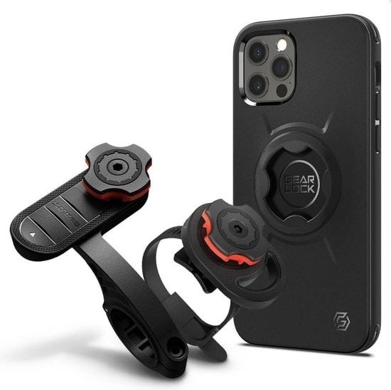 8809710755697 - Gearlock Bike Mount Case mit Air Cushion Case für iPhone 12 und iPhone 12 Pro - schwarz