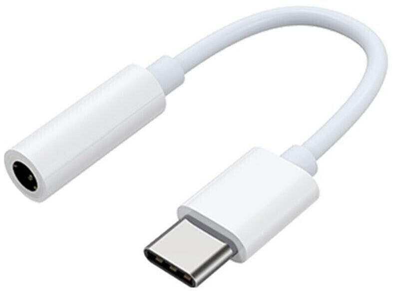 8809931091826 - Alook USB-C zu 35mm Kopfhöreranschluss-Adapter White