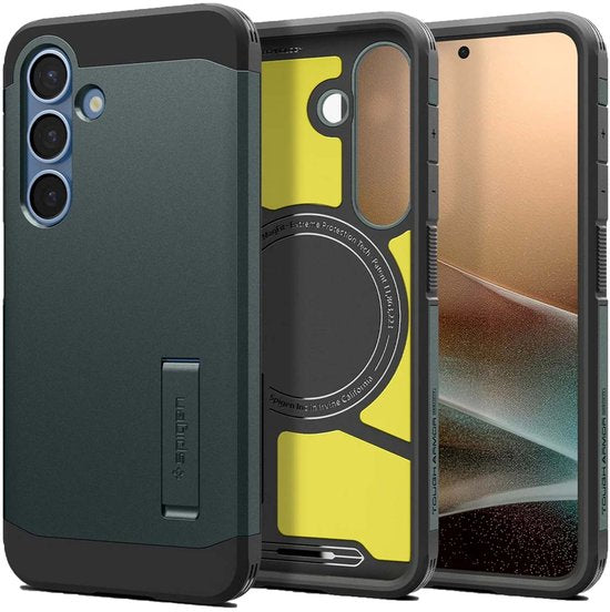 8809971238410 - Tough Armor Backcover MagSafe für das Samsung Galaxy S25 - Abyss Grün