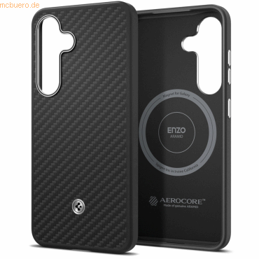 8809971239516 - Spigen Enzo Aramid Case Magnet S25+ Black Silver