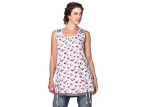 8901594216926 - Große Größen Top mit Blümchendruck weiß bedruckt Gr56